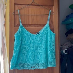 Light blue crop top